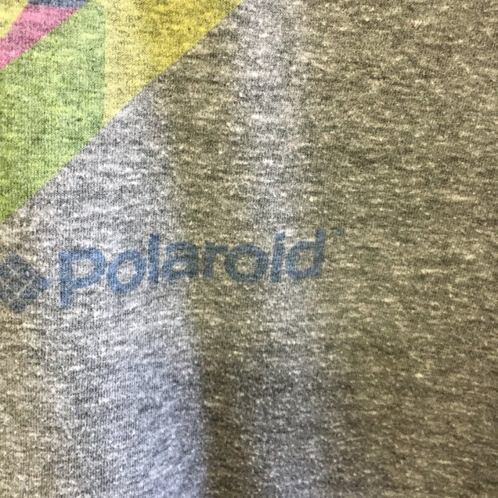 ALTRU Polaroid Graphic T-Shirt Gray Womens Small Crew Neck - Picture 4 of 15